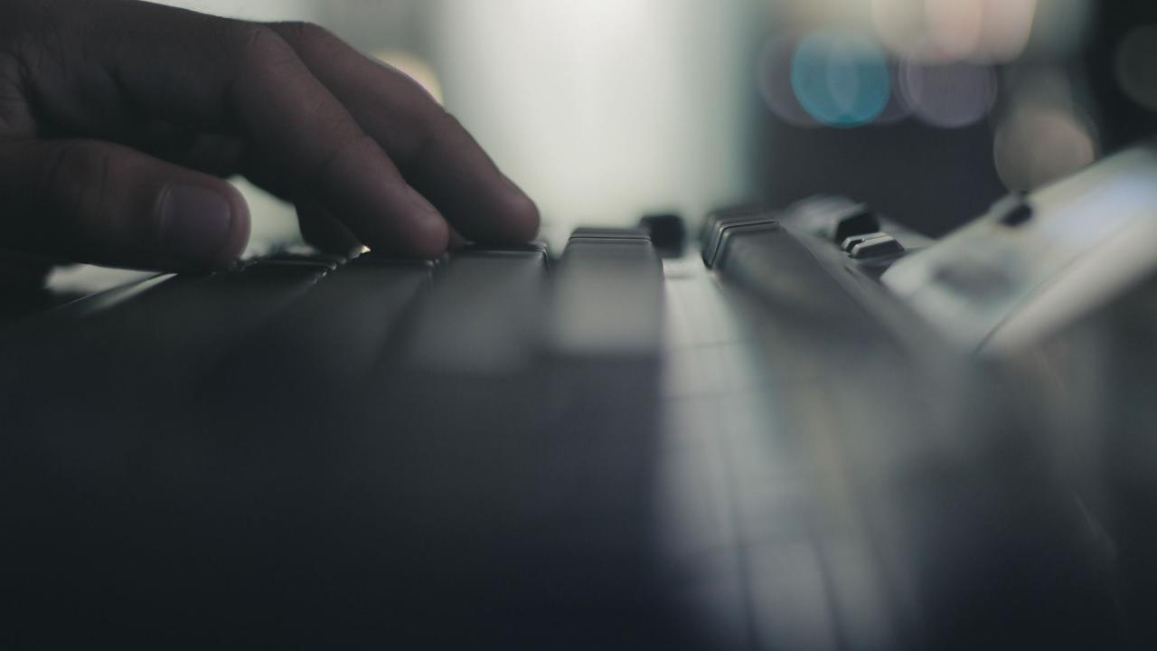 Using a computer in the dark