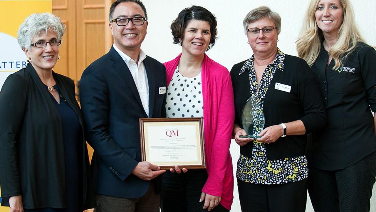 Michigan Virtual honored by Quality Matters for quality courses and impact on student success
