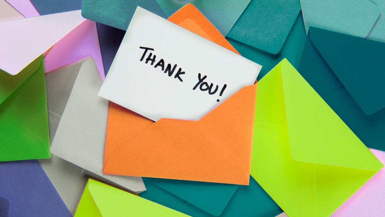 Thank you letters