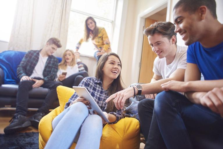 students sharing a house