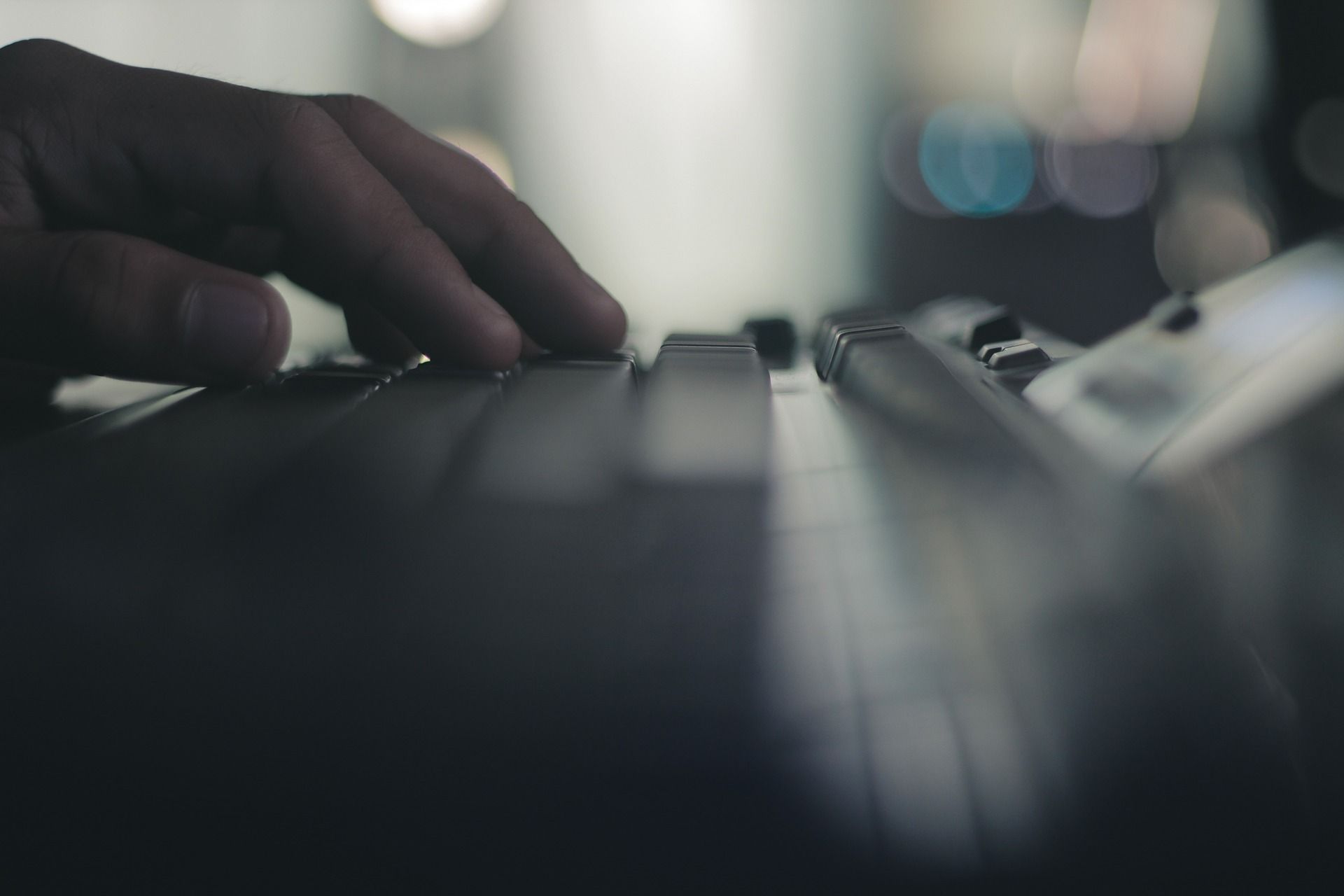 Using a computer in the dark