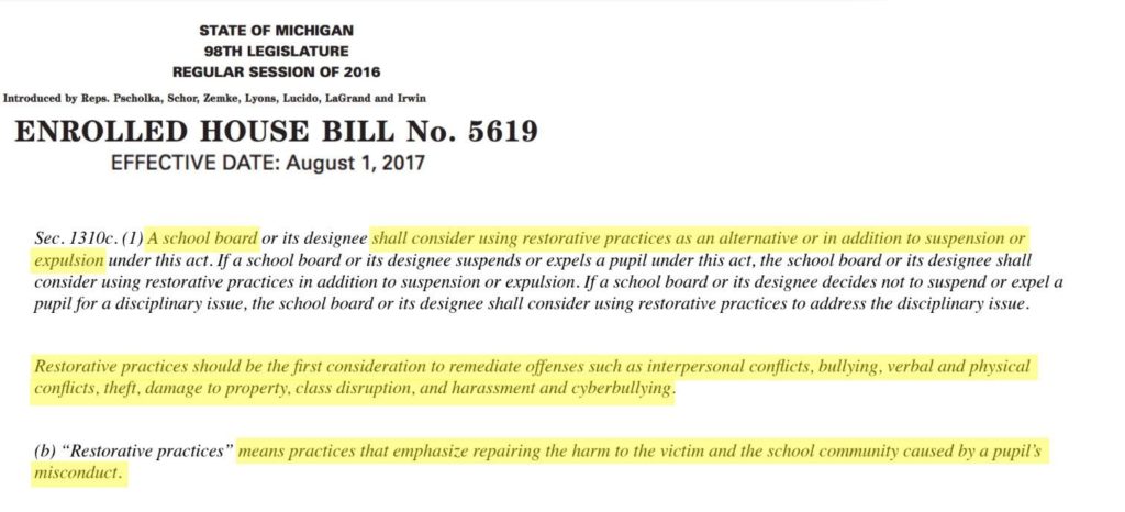 What You Need To Know About Michigan’s New Restorative Justice Law ...