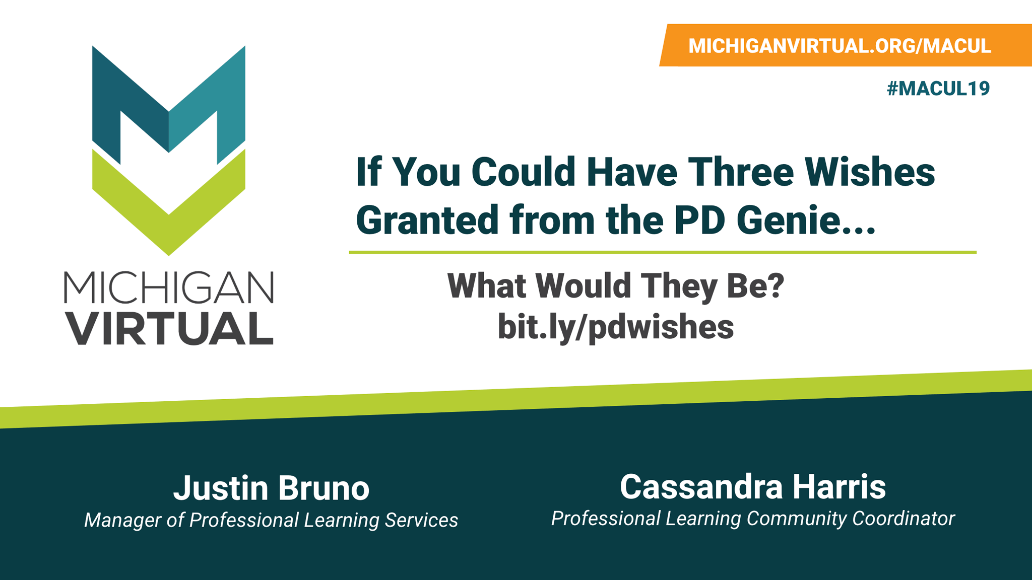 If Your Could Have Three Wishes Granted from the PD Genie, What Would They Be? Presentation Cover